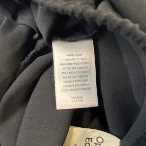 Open Edit Black Midi Skirt Size MEDIUM With Knot Detail & Side Zip Closure NWT - Picture 12 of 13